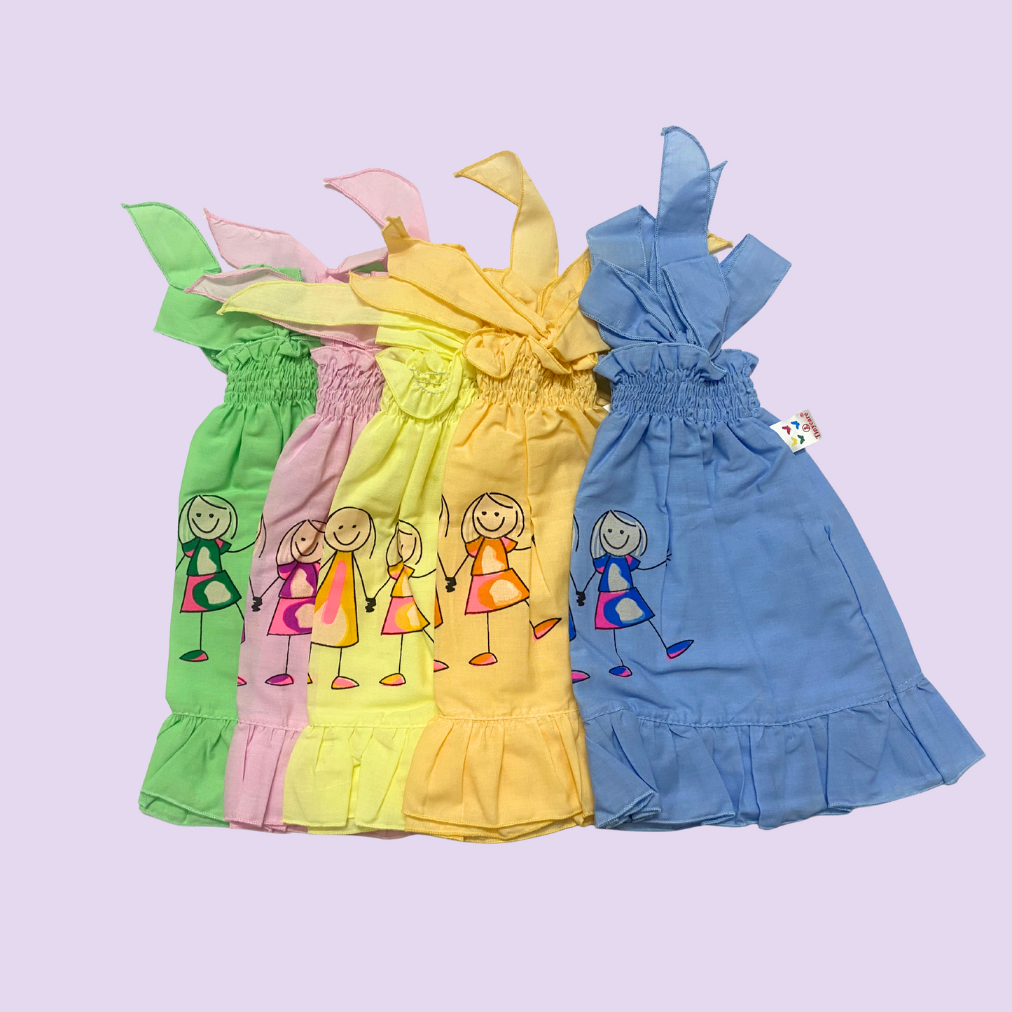 Newborn Baby Jabla Frock – Soft Cotton Sleeveless Dress (Pack of 5)