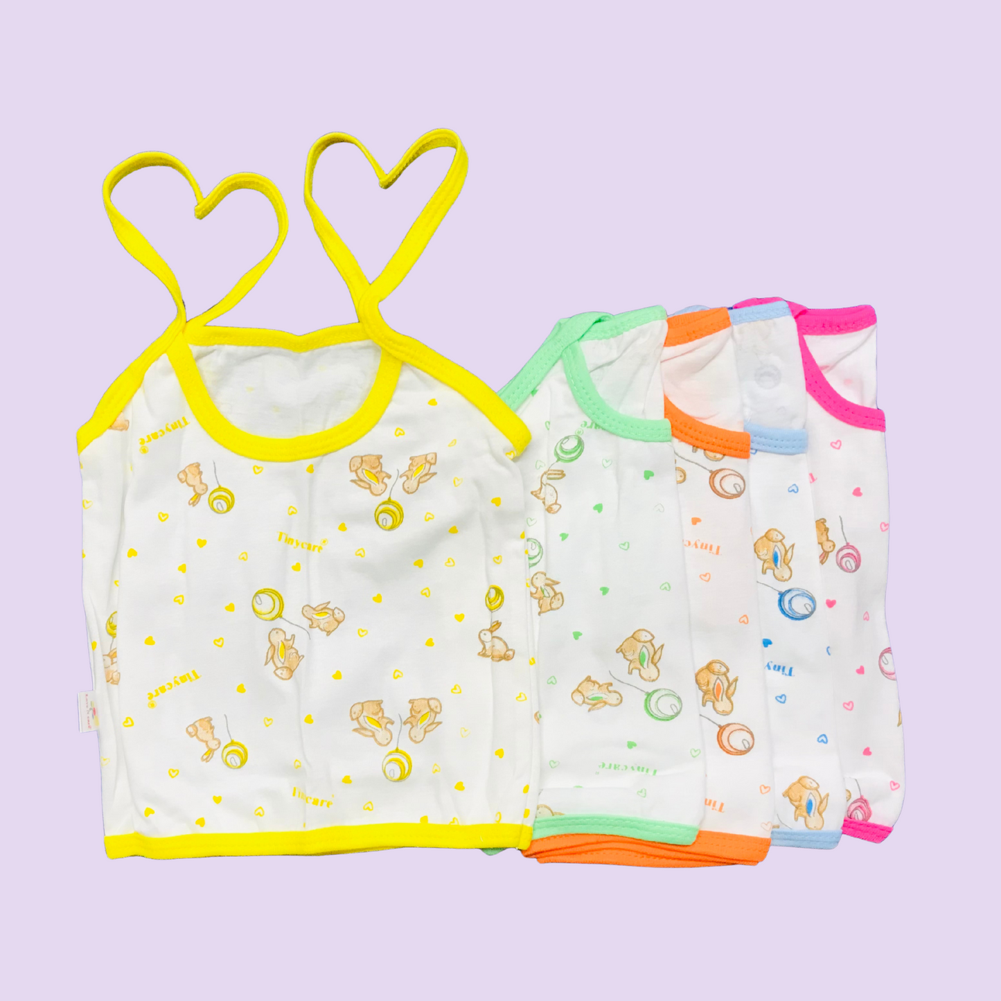 Baby Cotton Jabla Sleeveless Set (Pack of 5)